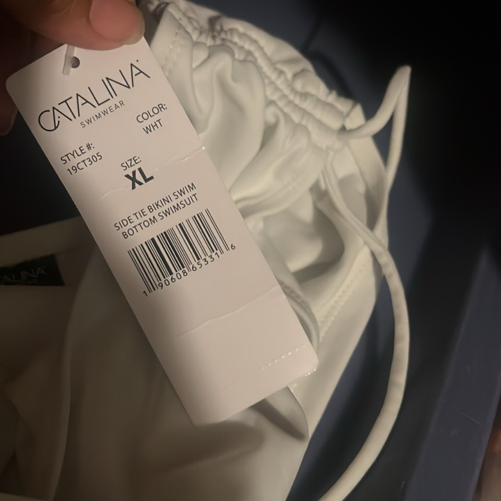 NWT Catalina White Bikini Bottom XL - Picture 5 of 6
